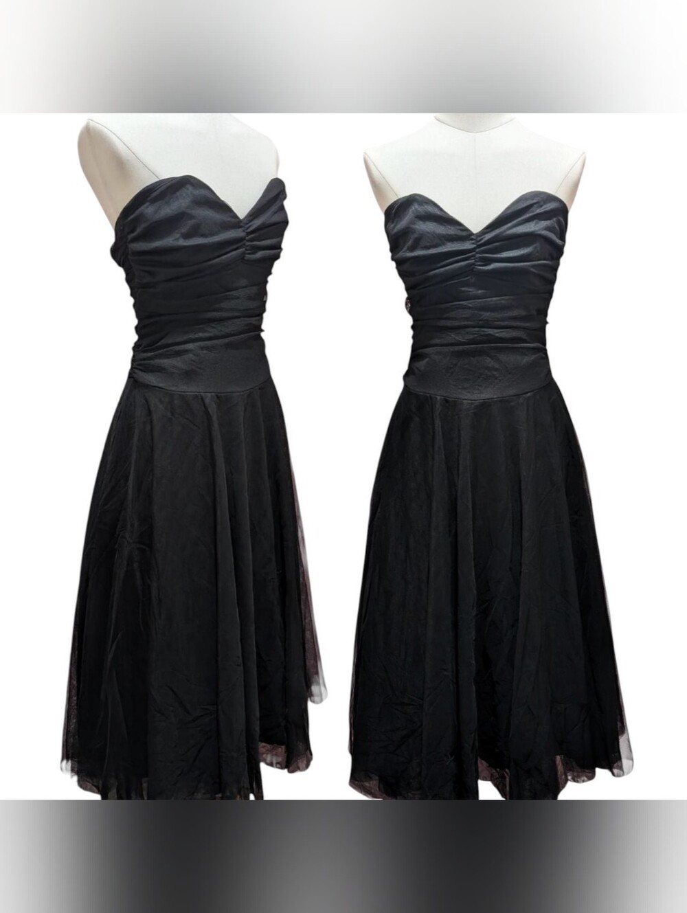 Strapless Black Tulle Party Gown (fits S/M) ‼️open to Offers
